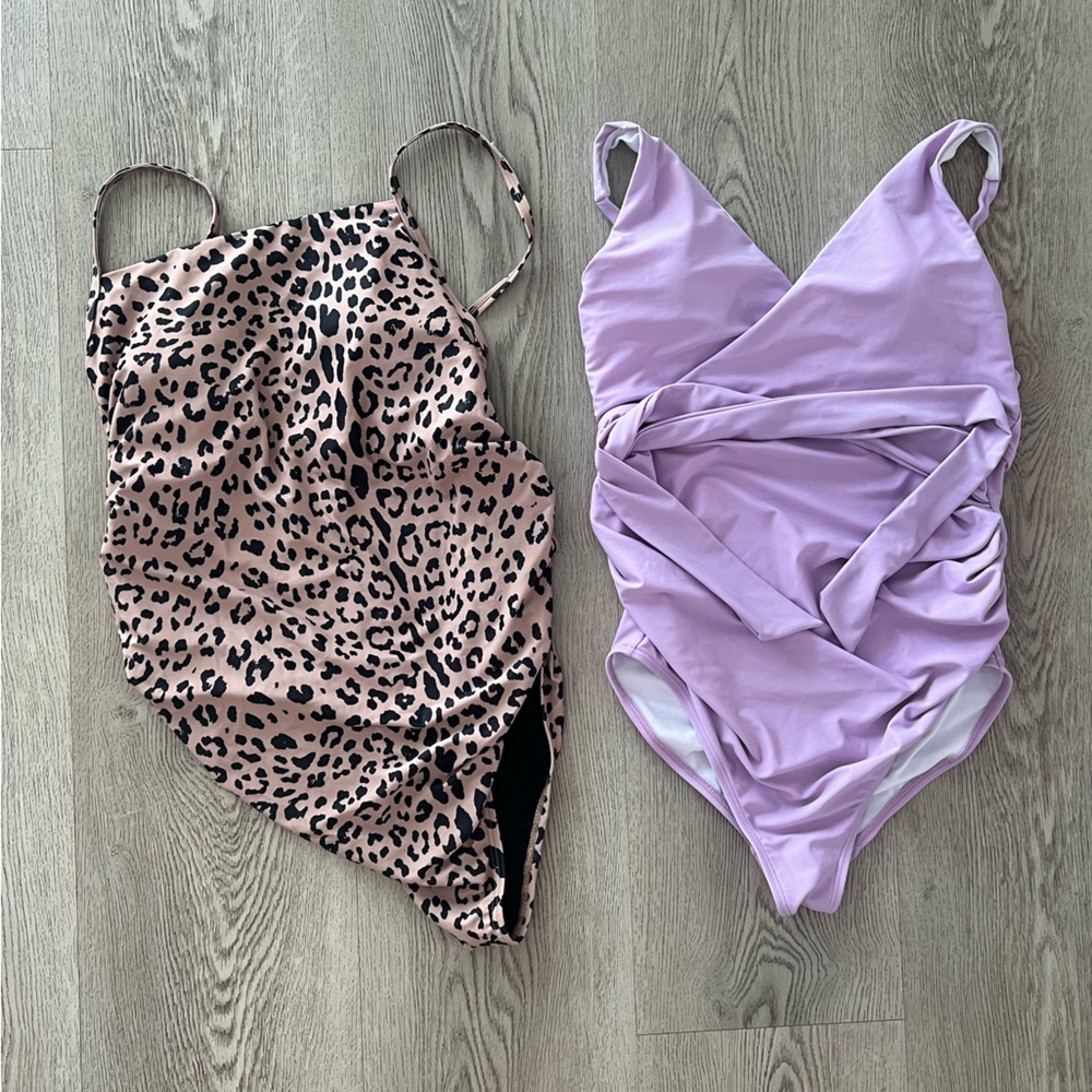 2** PinkBlush Maternity swimsuits size medium selling as a set!!